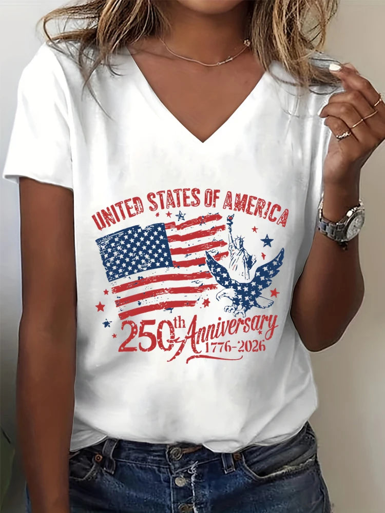 USA 250th Anniversary T-Shirt β 1776β2026 Patriotic American Flag Tee
